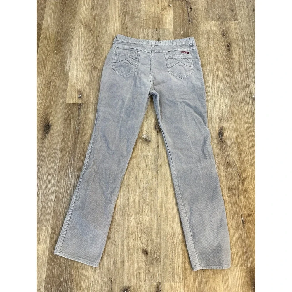 Braxton Vintage Mens Light Gray Corduroy‎ Straight Leg Pants Size 38x34 Macau